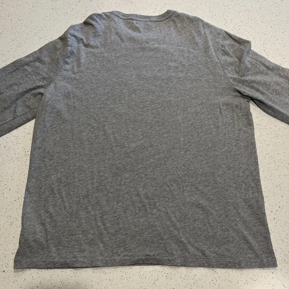 Polo Ralph Lauren GRAY PRL 1967 Block Logo Long Sleeve‎ T-Shirt size XL
